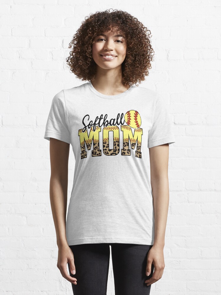 Women's Softball Mom shirt, Ladies Softball Mom Tshirt, Softball