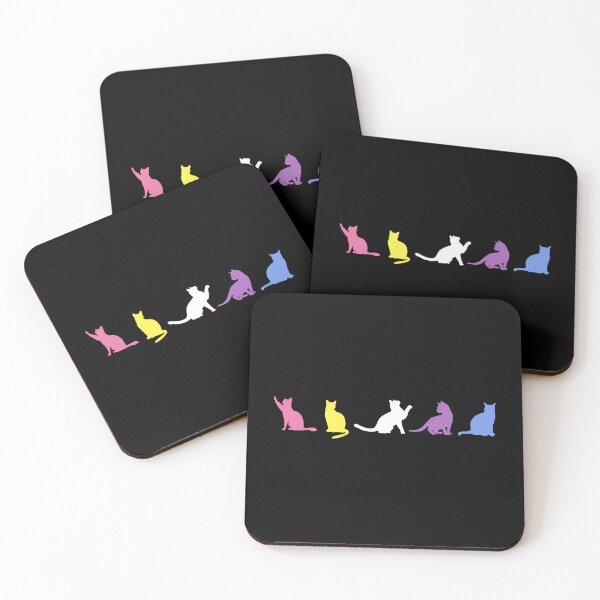 Item preview, Cats Nonbinary. Bigender Pride designed and sold by Subtle Pride Shop.