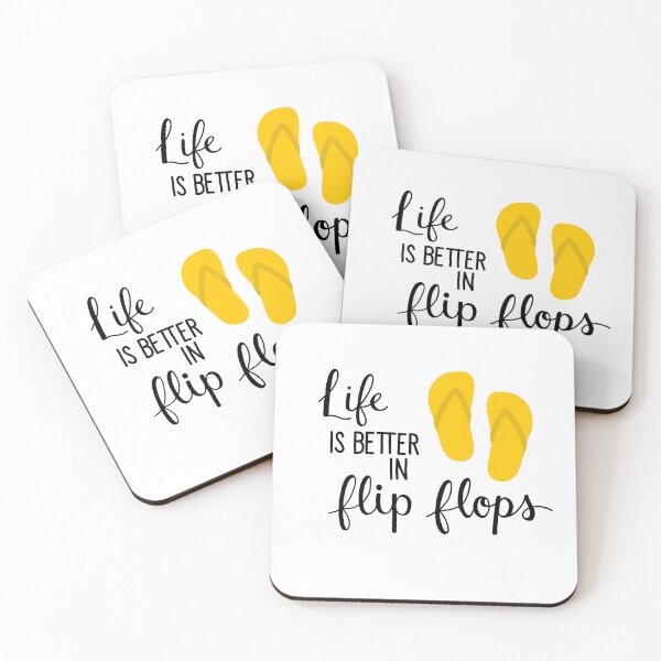 Item preview, Life is Better in Flip Flops designed and sold by Madison Daly Art.