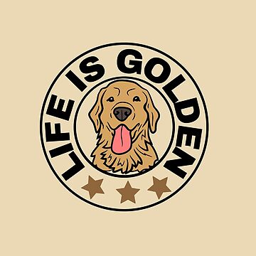 Vorschaubild zum Design Golden Retriever, das Leben ist besser mit einem goldenen von BronikowskiART