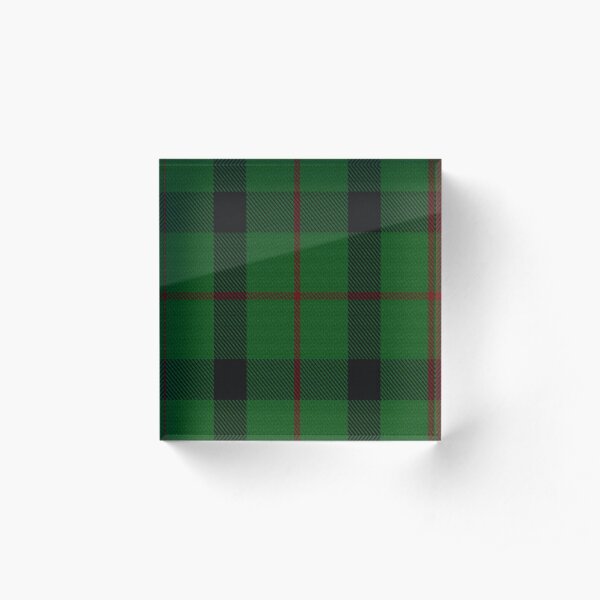 Kincaid of Kincaid Clan/Family Tartan Acrylic Block