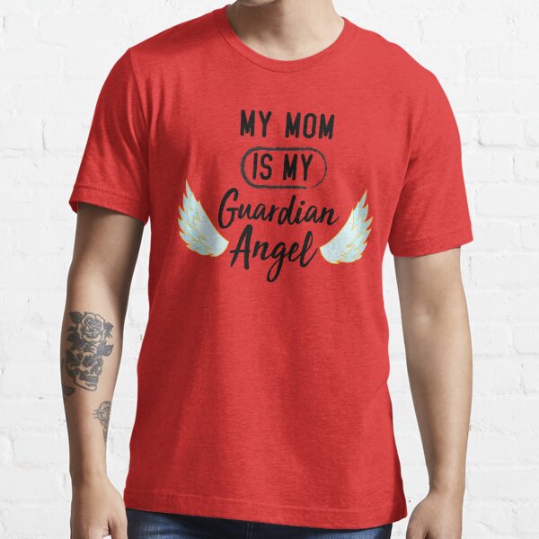 MY MOM ÍS MY GUARDIAN ANGEL - Mom - Baseball T-Shirt