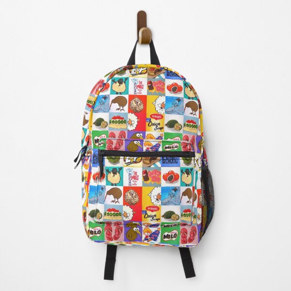 Item preview, Kiwiana food and drink icons collage designed and sold by Mandii Pope.
