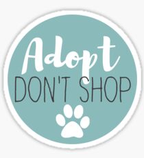 Adopt Don't Shop - Ice Sticker