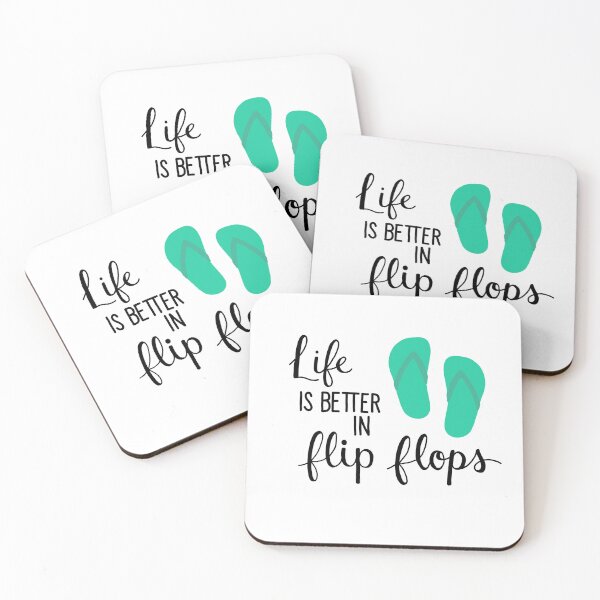 Item preview, Life is Better in Flip Flops designed and sold by Madison Daly Art.