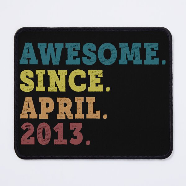 Item preview, Awesome Since April 2013 Retro Vintage 9th Birthday Gift designed and sold by designbychow.