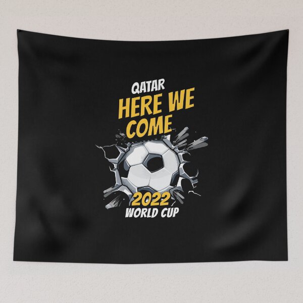 Item preview, Qatar Here We come Vintage For Soccer Fans Men Women  designed and sold by JooArtPrints  ★★★★★.