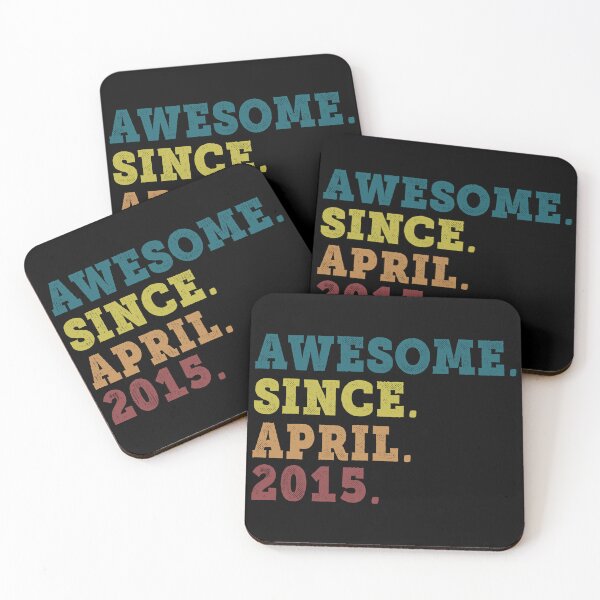 Item preview, Awesome Since April 2015 Retro Vintage 7th Birthday Gift designed and sold by designbychow.