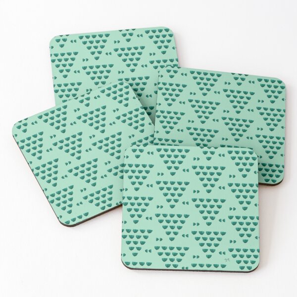 Item preview, Modern Stacked Seagrass Triangle Pattern designed and sold by Ingrid Poole.