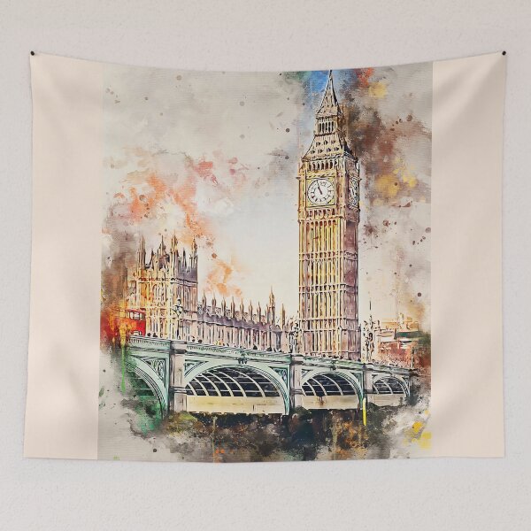 Item preview, London in Watercolor designed and sold by HaydenColeman.