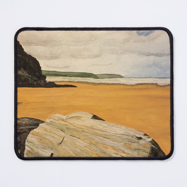 Item preview, Perranporth Beach in Cornwall Watercolour Painting designed and sold by ArtandSoulFluidArt.