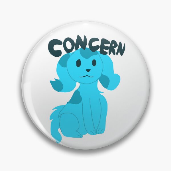 Item preview, Concerned blue puppy designed and sold by DisrepairCircus.