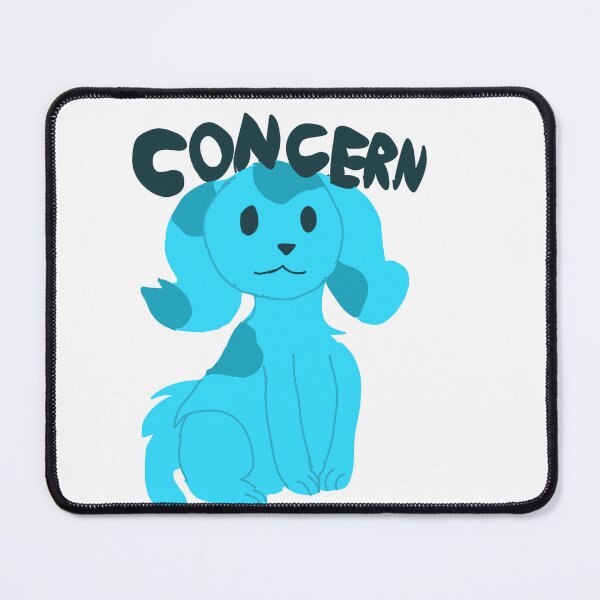 Item preview, Concerned blue puppy designed and sold by DisrepairCircus.