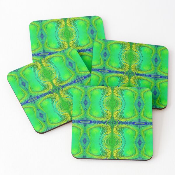 Item preview, Abstract Green, Yellow, Blue, Turquoise, and White Painting designed and sold by Creative-Voyage.