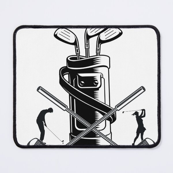 Item preview, Golfers with Clubs and golf bag designed and sold by Whitetailcrafts.