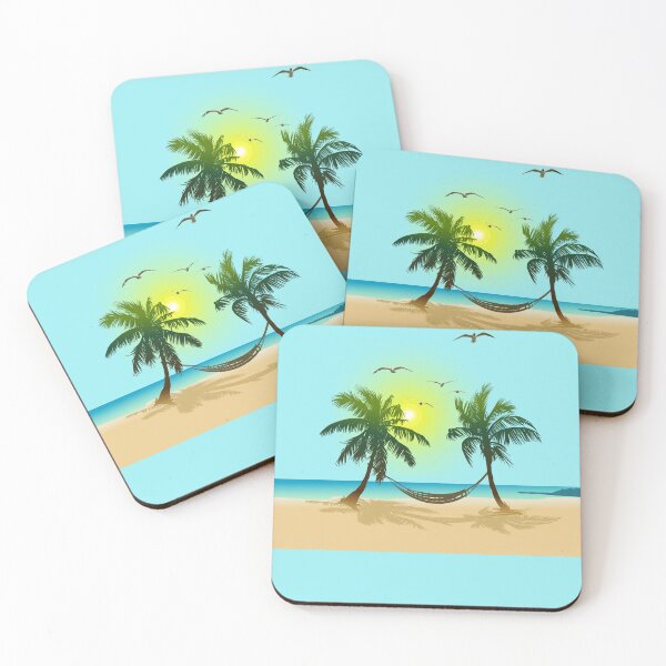 Item preview, Beach With Palm Trees in The Sun - Color 02 designed and sold by SumarUp.