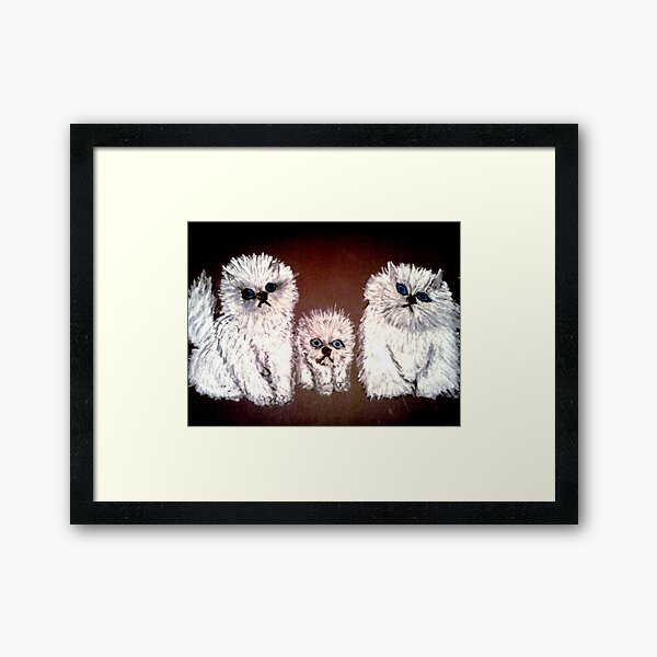 THREE LITTLE KITTENS Framed Art Print