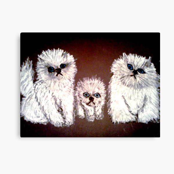 THREE LITTLE KITTENS Canvas Print