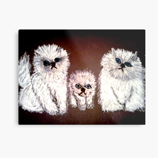 THREE LITTLE KITTENS Metal Print