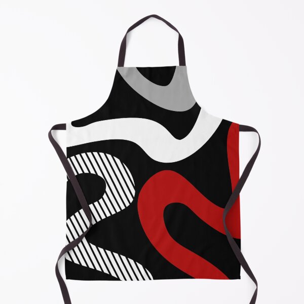 Item preview, Abstract waves - red, grey, black, white designed and sold by BattaAnastasia.