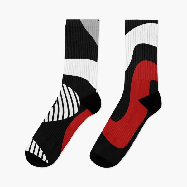 Item preview, Abstract waves - red, grey, black, white designed and sold by BattaAnastasia.