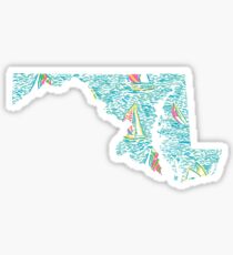 Maryland State Lilly Pulitzer Sticker