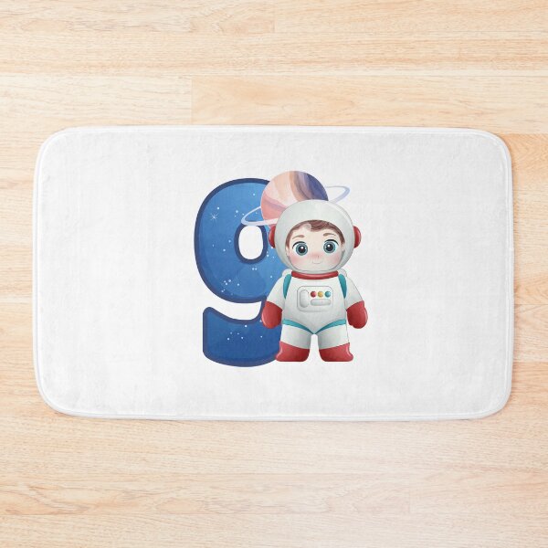 Item preview, Happy Birthday Spaceman Numbers - Nine - 9 - Ninth designed and sold by WilliamsonMedia.
