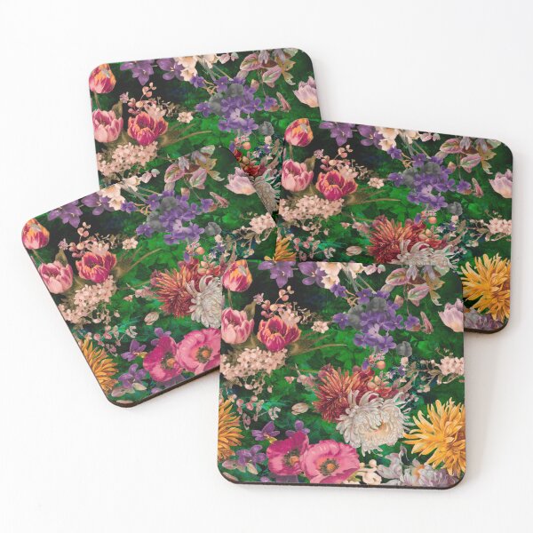 Item preview, Stylish floral pattern paradise, roses and flowers, botanical pattern, flowers illustration, plants pattern, green floral designed and sold by ZeinabTaha.