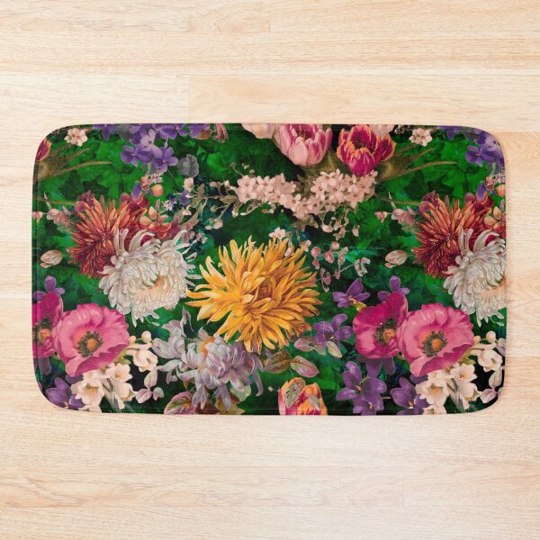 Artikelvorschau, Stilvolles Blumenmuster Paradies, Rosen und Blumen, botanisches Muster, Blumenillustration, Pflanzenmuster, grünes Blumenmuster entworfen und verkauft von ZeinabTaha.
