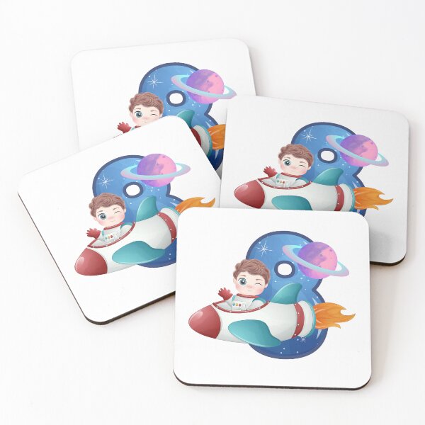 Item preview, Happy Birthday Spaceman Numbers - Eight - 8 - Eighth designed and sold by WilliamsonMedia.