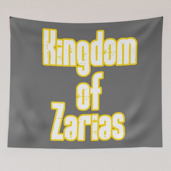 Item preview, Kingdom of Zarias Logo- White and Yellow on Gray designed and sold by Greenwood2112.