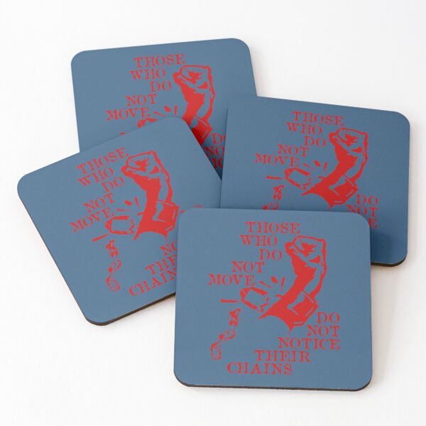 Item preview, Diejenigen, die sich nicht bewegen, bemerken ihre Ketten nicht - Rosa Luxemburg Zitat, Sozialistin,  designed and sold by RedSquareReds.