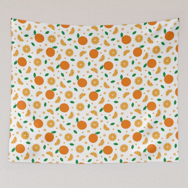 Item preview, Oranges, orange slices and Flowers designed and sold by Creative Wolf Design.