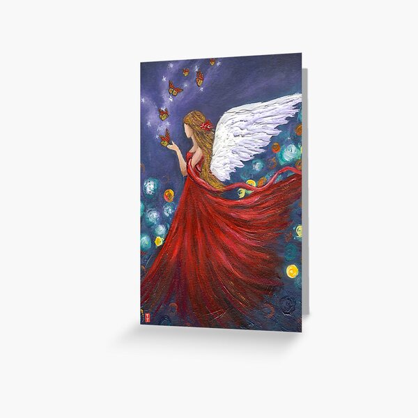 Item preview, Guardian Angel and Butterflies designed and sold by Roy & Tiffany.