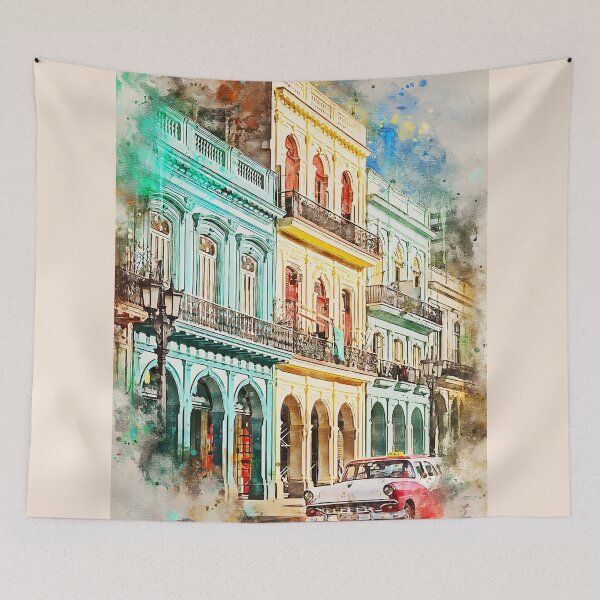 Item preview, Cuba in Watercolor designed and sold by HaydenColeman.