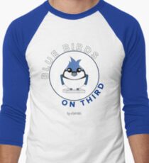 Blue Birds on Third Men's Baseball ¾ T-Shirt