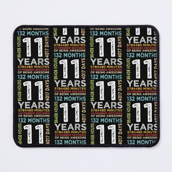 Item preview, Funny Kids 11th Birthday 11 Years Old Vintage Retro 132 Months Boys And Girls designed and sold by pedrored369.