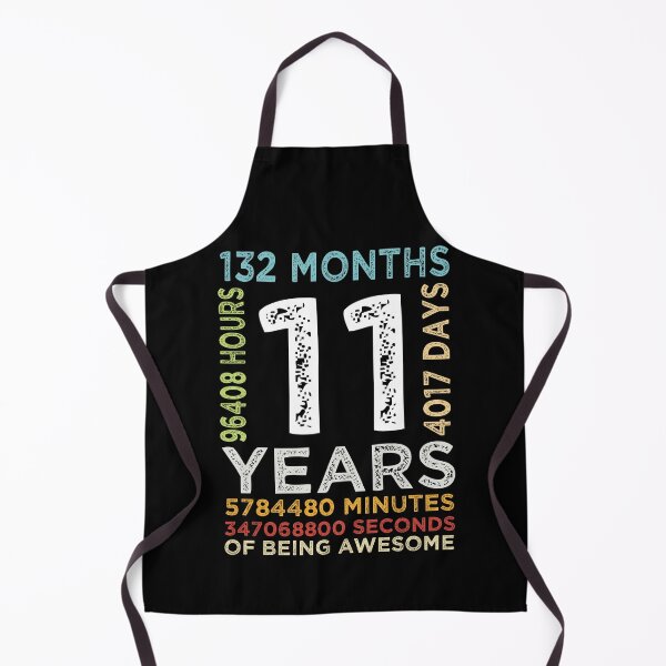 Item preview, Funny Kids 11th Birthday 11 Years Old Vintage Retro 132 Months Boys And Girls designed and sold by pedrored369.