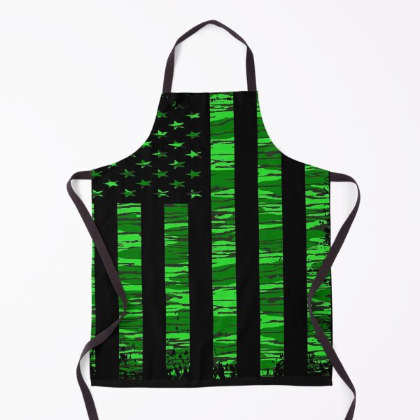 Item preview, Green Bottomland Camo Grunge American Flag designed and sold by artistwill.