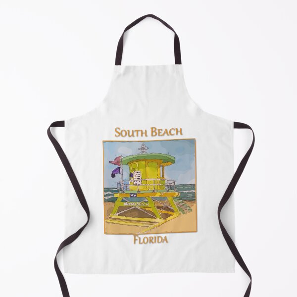 Item preview, Cute Lifeguard tower in South Beach Miami Florida - WelshDesigns designed and sold by welshdesigns.