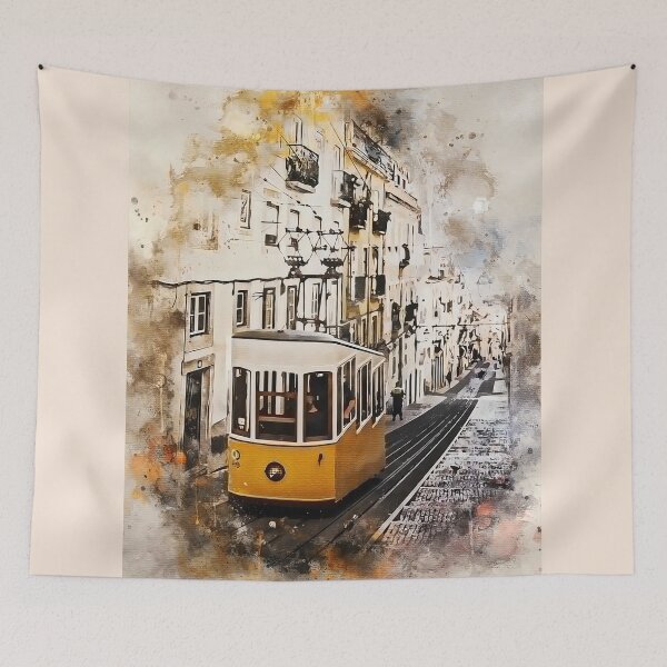 Artikelvorschau, Lissabon in Aquarell entworfen und verkauft von HaydenColeman.