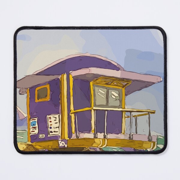 Item preview, Cute lifeguard tower in South Beach Miami Florida - WelshDesigns designed and sold by welshdesigns.