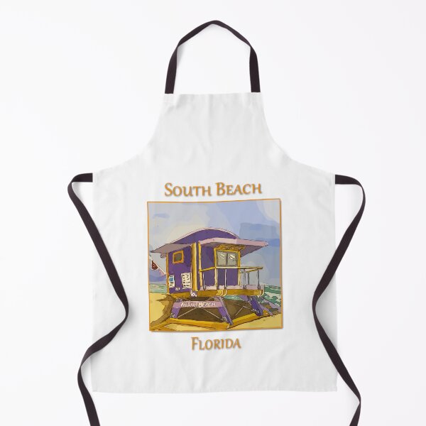 Item preview, Cute Lifeguard tower in South Beach Miami Florida - WelshDesigns designed and sold by welshdesigns.