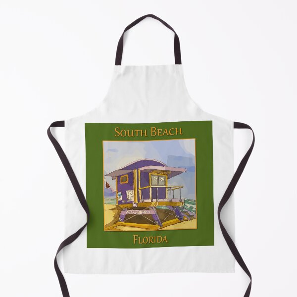 Item preview, Cute Lifeguard tower in South Beach Miami Florida - WelshDesigns designed and sold by welshdesigns.