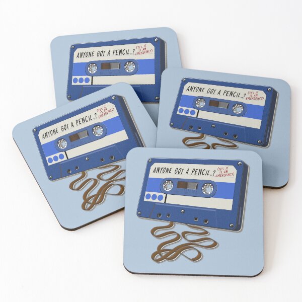 Item preview, ANYONE GOT A PENCIL? (Yes, It Is An Emergency) - Retro Music : Cassette Tape (Mid-Blue) designed and sold by RetroTeeStudio.