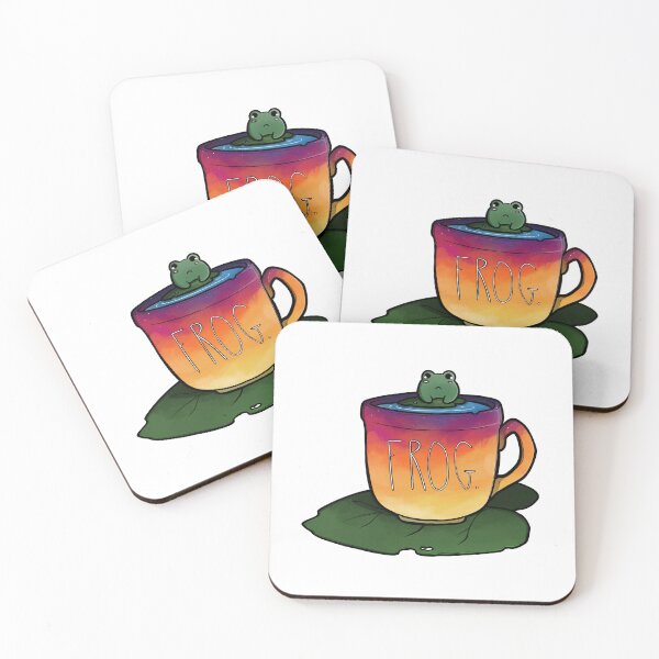 Item preview, Frog in a lily pad on a cup designed and sold by plkmichaela.
