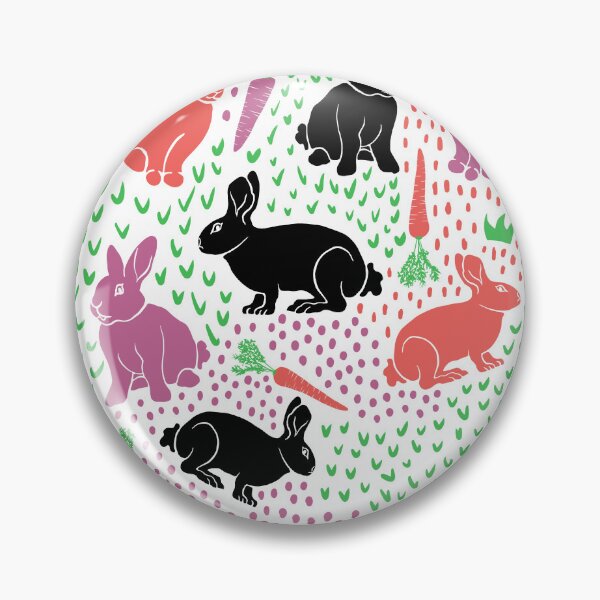Item preview, Easter Bunnies and Coloured Carrots in a Happy Garden designed and sold by Printables Passions.