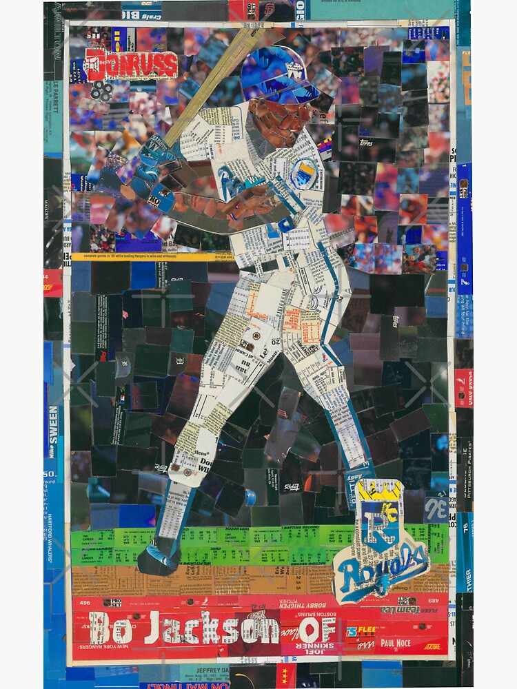 Bo Jackson Royals baseball card mosaic Greeting Card for Sale by  CenCalSports