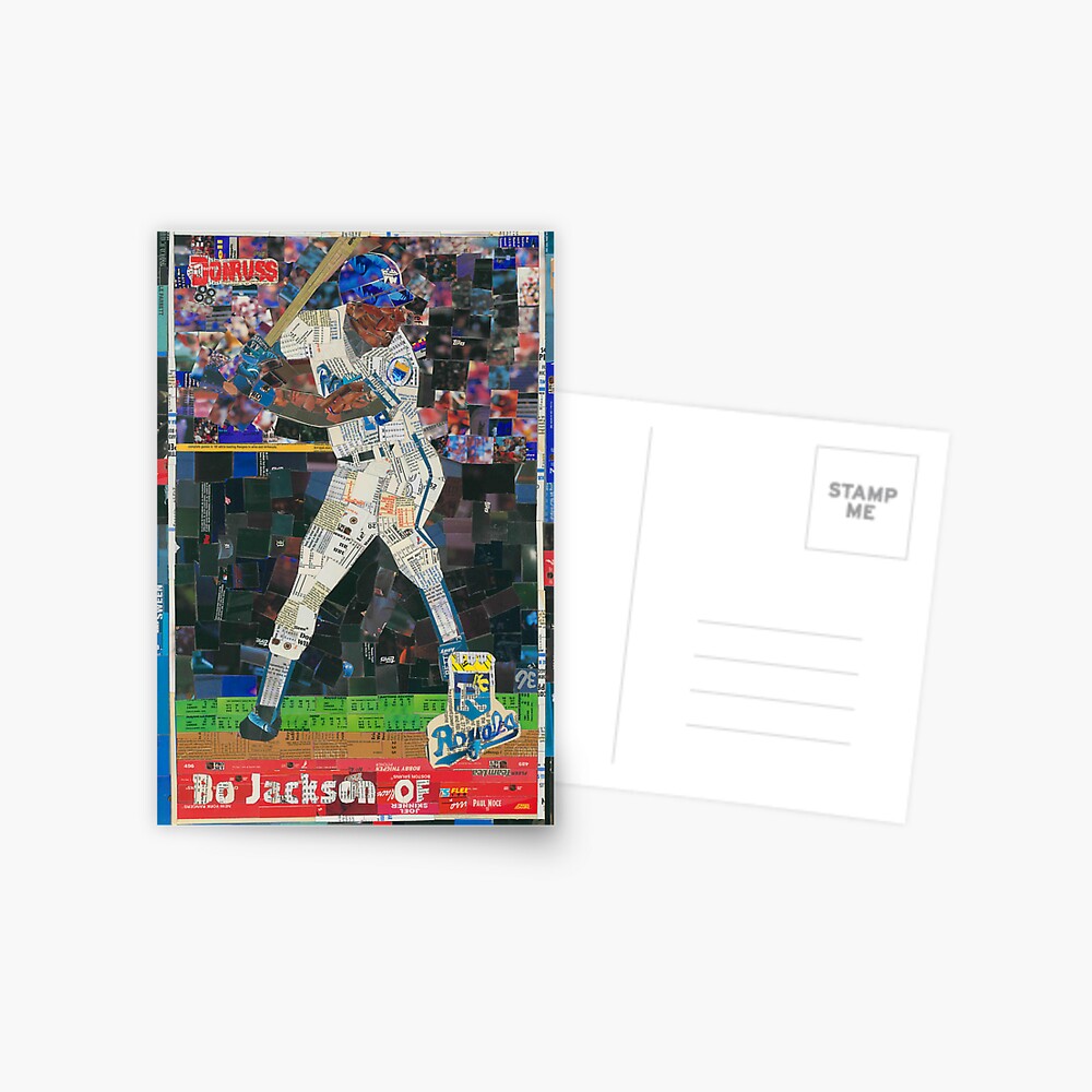 Bo Jackson Royals baseball card mosaic Greeting Card for Sale by  CenCalSports