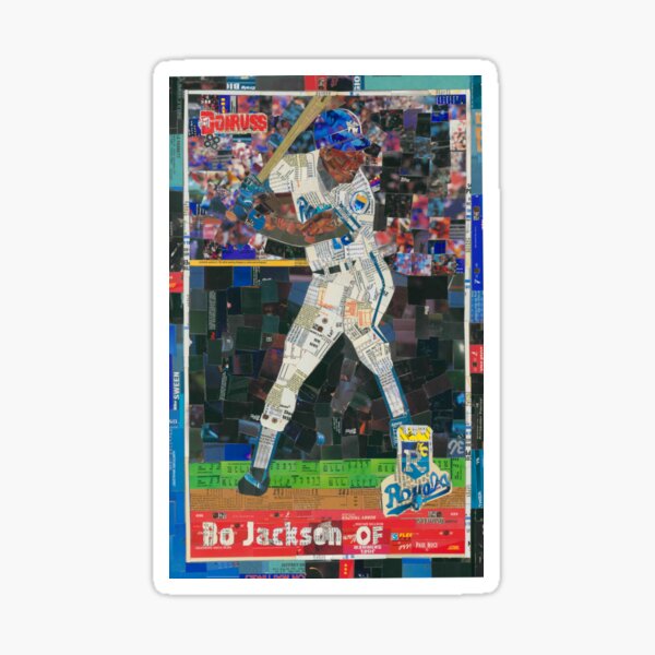 Bo Jackson Royals baseball card mosaic Greeting Card for Sale by  CenCalSports